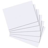 herlitz Karteikarten DIN A4 100 Karten Weiß Blanko 29,7 x 21 cm 100 Stück