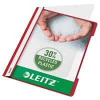 Leitz Standard Plastik-Schnellhefter 4191 DIN A4 PVC 60 Blatt Rot