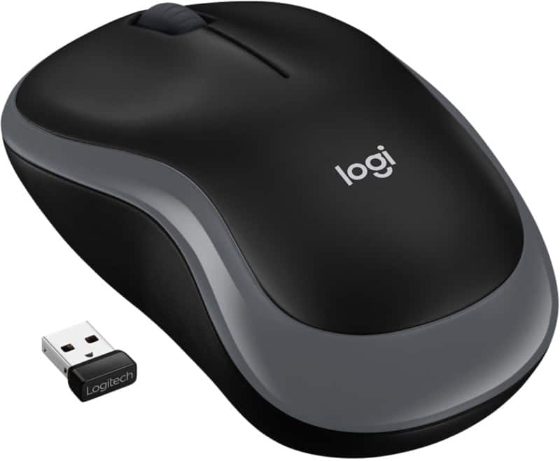 Logitech Maus M185 Grau, Schwarz