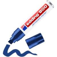 edding 800 Keilspitze Permanentmarker Extra Breit Keilspitze 12 mm Blau Nachfüllbar
