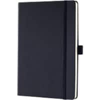 Sigel Conceptum A5 Fallgebunden Schwarz Hardcover-Notizbuch Liniert 97 Blatt