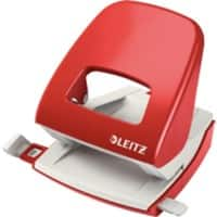 Leitz NeXXt Locher 5008 Metall 2-fach 30 Blatt Rot