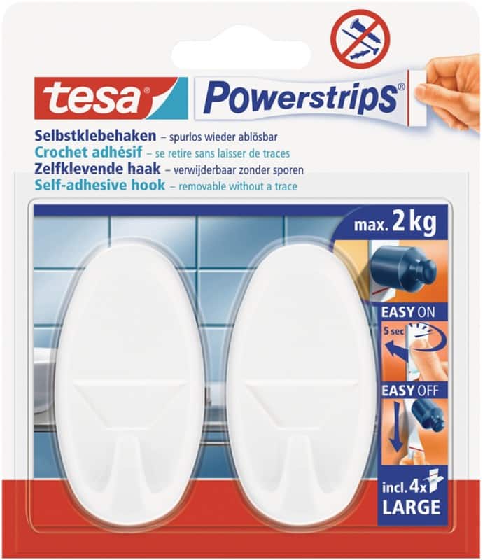 tesa Haken Weiß 2 Stück