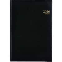 Brepols Omega Terminplaner 2026 1 Woche / 2 Seiten Deutsch, Englisch, Französisch, Italienisch, Niederländisch, Spanisch Schwarz 0.030.1256.01.6.0