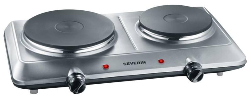 SEVERIN Kochplatte Edelstahl gebürstet DK 1014 2500 W