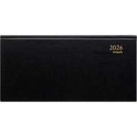 Brepols Breprint Lima Terminplaner 2026 1 Woche / 2 Seiten Deutsch, Englisch, Französisch, Italienisch, Niederländisch, Spanisch Schwarz