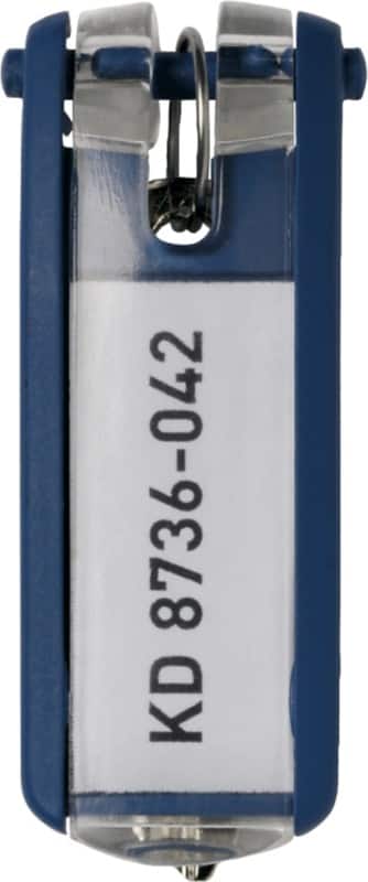 DURABLE Schlüsselanhänger Key Clip Blau 25 x 65 mm 6 Stück