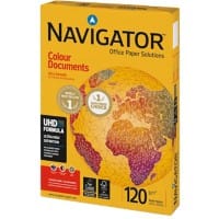 Navigator Farbdokumente DIN A4 Kopier-/ Druckerpapier 120 g/m² Glatt Weiß 250 Blatt