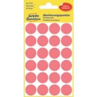AVERY Zweckform 3172 Markierungspunkte Spezial Leuchtendes Rot 18 x 18 mm 4 Blatt à 24 Etiketten