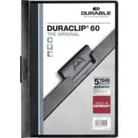 DURABLE Duraclip Klemmmappe 60 Blatt DIN A4 Schwarz