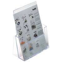 helit the helpdesk Prospektständer DIN A4 23,5 (B) x 8,5 (T) x 25 (H) cm Transparent 2 Stück