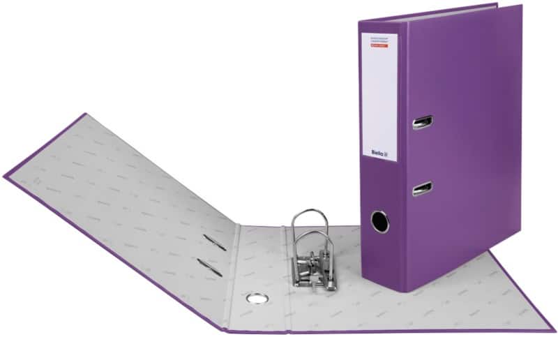 Biella Breit Ordner DIN A4 70 mm Violett 2 Ringe 10341742U Kunststoff