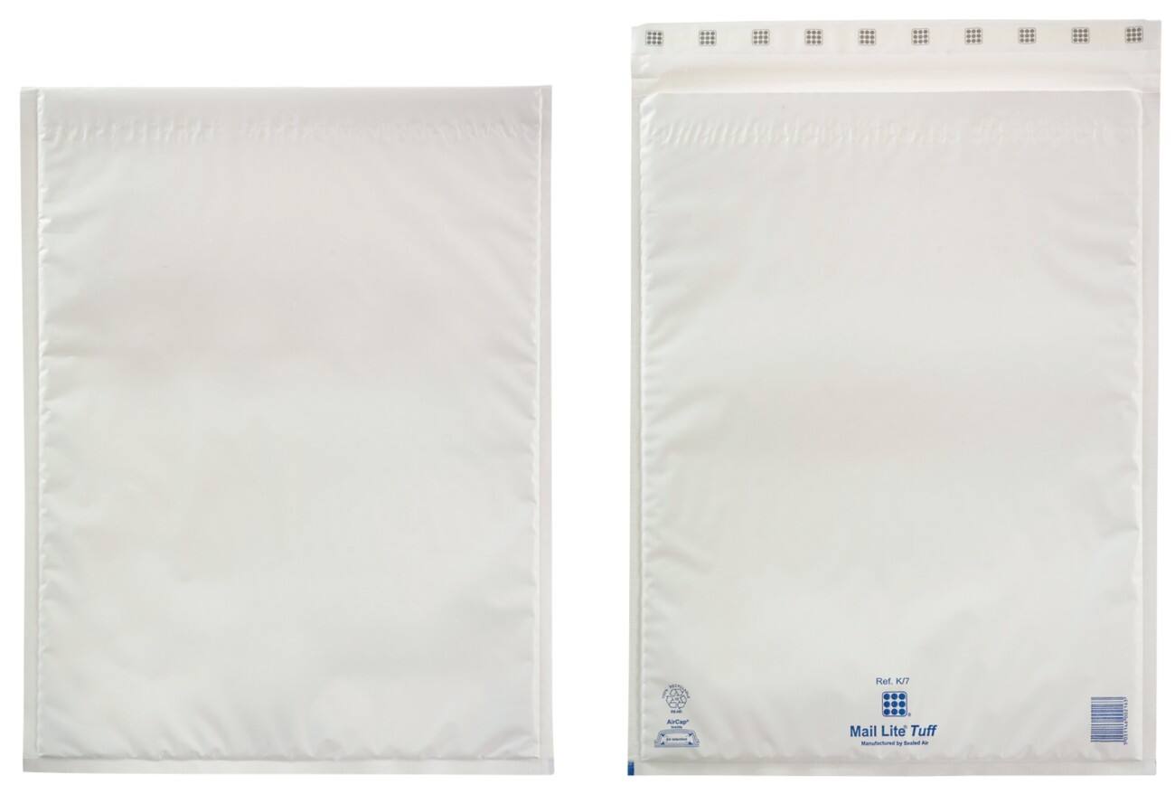 Mail Lite Tuff® Luftpolster-Versandtaschen K/7 350 (B) x 470 (H) mm Abziehstreifen Weiß 50 Stück