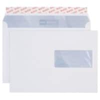 Elco Premium Briefumschläge Mit Fenster C5 229 (B) x 162 (H) mm Abziehstreifen Weiß 100 g/m² 500 Stück