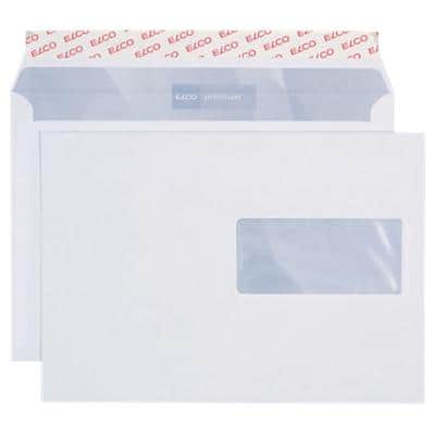 Elco Premium C5 Abziehstreifen Briefumschläge Weiß 229 (B) x 162 (H) mm Mit Fenster 100 g/m² 500 Stück
