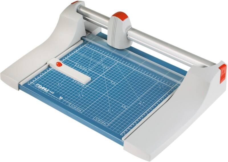 Dahle Professional Rollenschneidemaschine DIN A4 360 mm Selbstschärfendes Stahl-Rundmesser Blau 35 Blatt