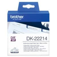 Brother QL Etiketten Authentisch DK-22214 DK22214 Selbsthaftend Schwarz auf Weiß 12 x 12 mm