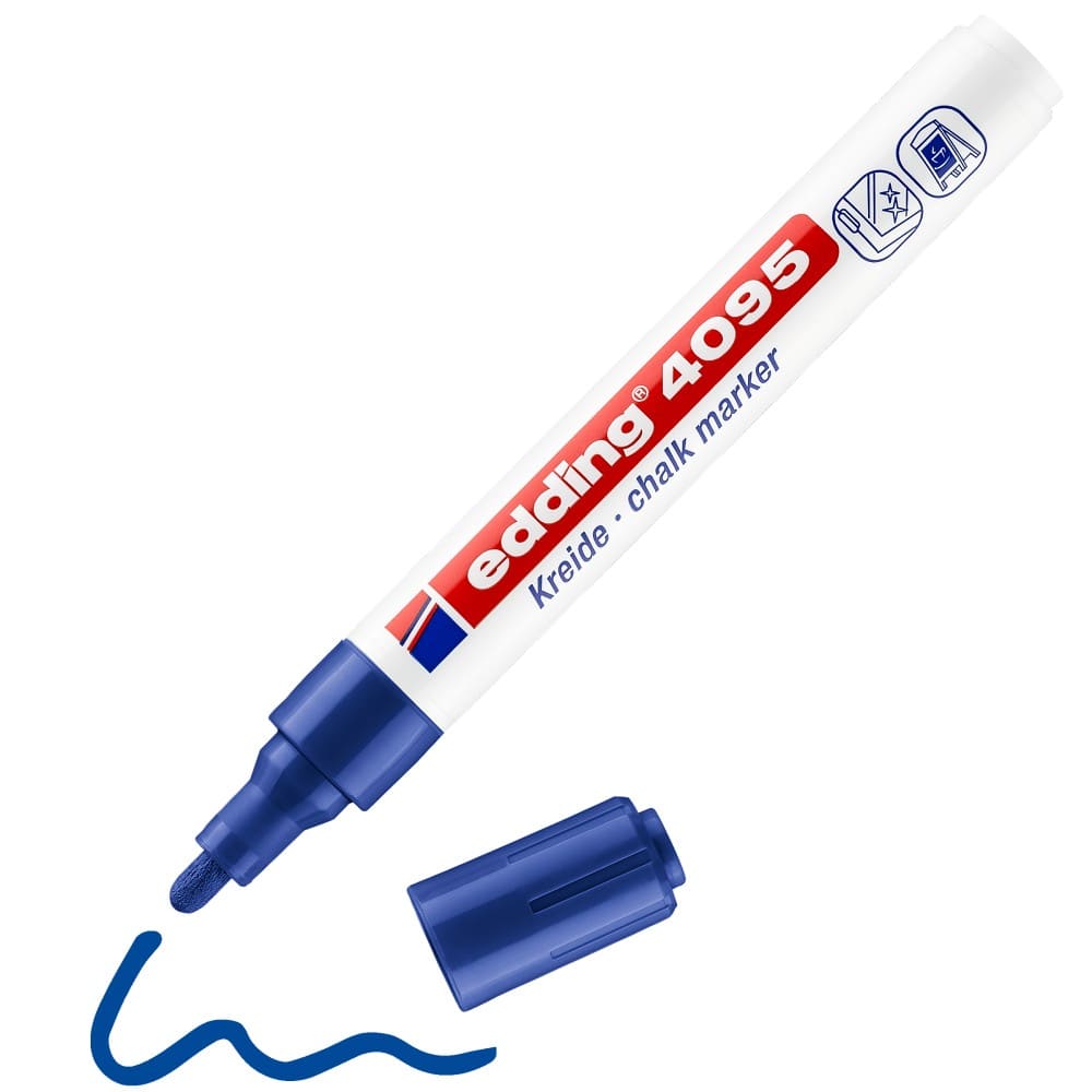 edding 4095 Kreidemarker Rundspitze 2 - 3 mm Blau