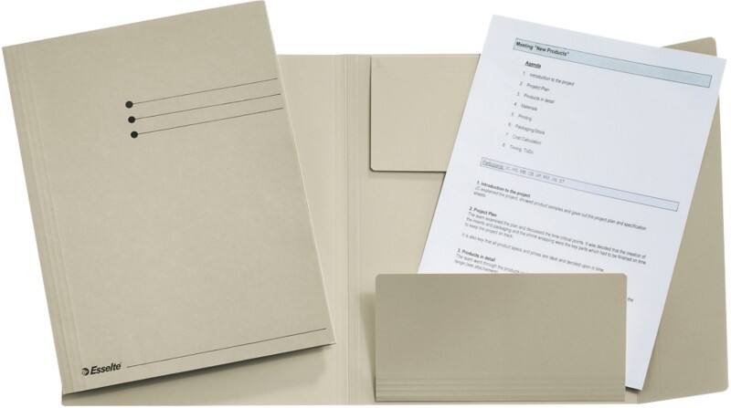 Esselte Manilla Jurismappe 1033307 DIN A4 Grau Recycelter Karton 250 Blatt 24 x 31,8 x 2 cm 50 Stück