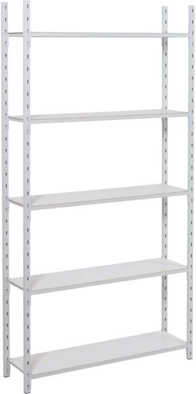 ARNO SPACE Arno Regale 5 Fachböden Verzinkt 1.000 x 600 x 2.000 mm Grau