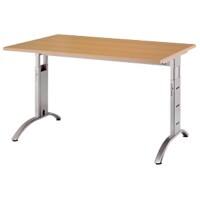 Hammerbacher Future VFS Höhenverstellbar Schreibtisch Rechteckig Buche C-Fuß 1.200 (B) x 800 (T) x 850 (H) mm Spanplatte, Stahl