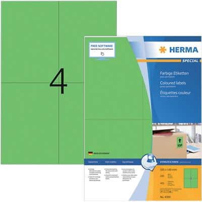 HERMA 4399 Multifunktionsetiketten SuperPrint Grün Rechteckig 400 Etiketten pro Packung