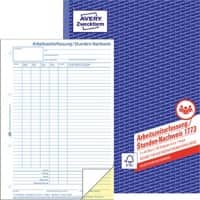AVERY Zweckform Stundennachweis 1773 DIN A4 Perforiert N/A 40 Blatt
