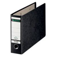 Leitz 180° Breit Ordner DIN A4 80 mm Schwarz 2 Ringe 1074 Hartpappe Wolkenmarmor Querformat Recycled