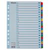 Esselte Mylar Register 100166 DIN A4 Mit verstärkten Taben Mehrfarbig 20-teilig 11 Löcher 160 g/m² Karton A bis Z