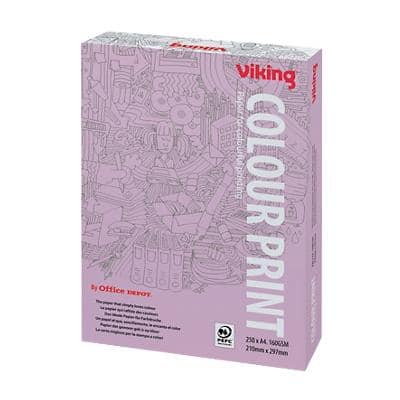 Viking Colour Print Kopier-/ Druckerpapier DIN A4 160 g/m² Weiß 250 Blatt