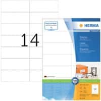 HERMA Universaletiketten 4674 Weiß DIN A4 105 x 42,3 mm 100 Blatt à 14 Etiketten