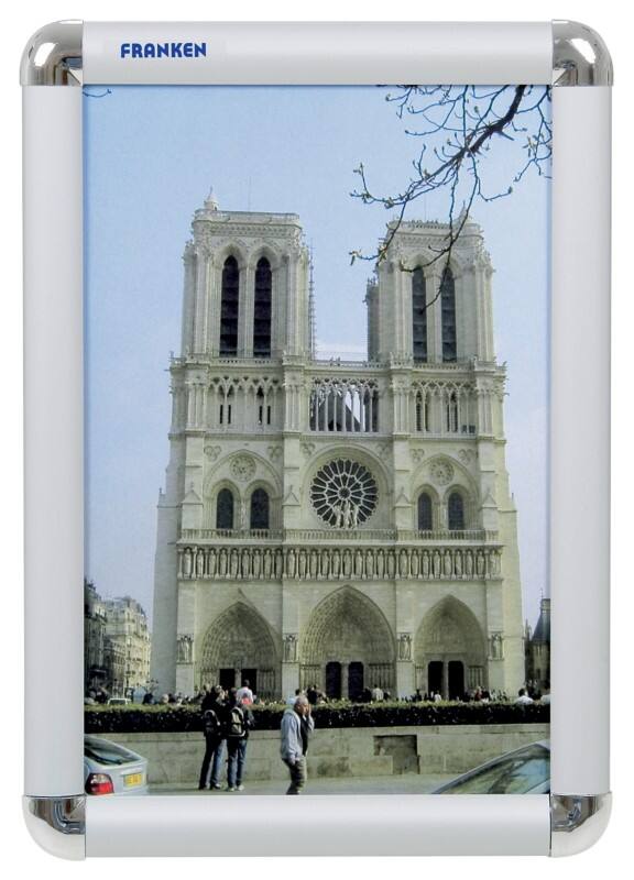 Franken DIN A4 Klapprahmen Silber Aluminium BS0701 23,9 (B) x 2,5 (T) x 32,6 (H) cm