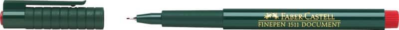 Faber-Castell Finepen Fineliner 0.4 mm Nadelspitze Rot 1511