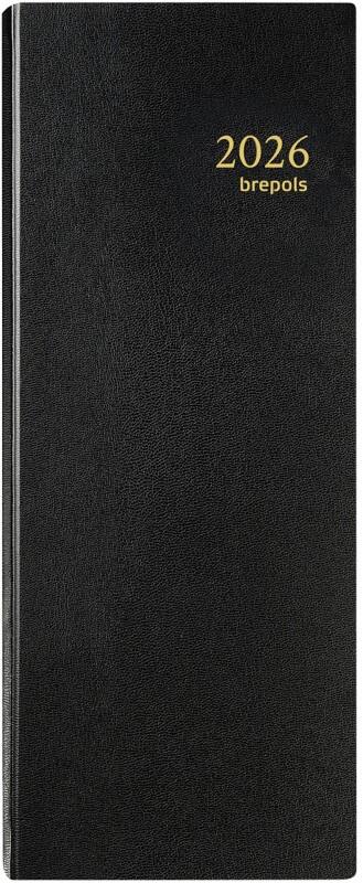 Brepols Saturnus Terminplaner 2026 1 Tag / 2 Seiten Niederländisch, Deutsch, Englisch, Französisch Schwarz 0.101.1345.01.6.0