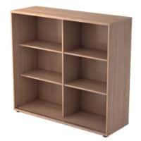 Hammerbacher Matrix Schiebetürenschrank Melaminharzbeschichtete Spanplatte 2 Fachböden 1.200 x 400 x 1.100 mm Walnuss Braun