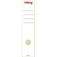 Viking Rückenschilder 60 mm x 285 mm Weiß 10 Stück