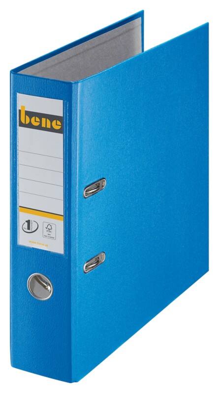 Bene No.1 Power Ordner Breit DIN A4 80 mm Blau 2 Ringe 291400 Kunststoff Hochformat
