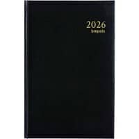Brepols Terminplaner 2026 Spezial 1 Woche / 2 Seiten Niederländisch, Französisch, Deutsch, Englisch Schwarz