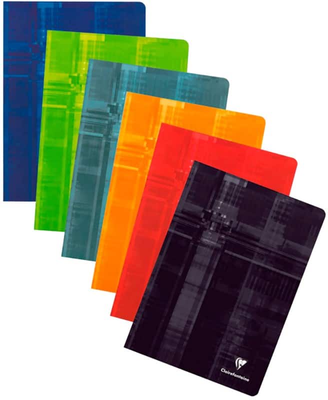 Clairefontaine A5+ kartongebundenes Notizbuch mit laminiertem Pappe Cover Liniert 36 Blatt