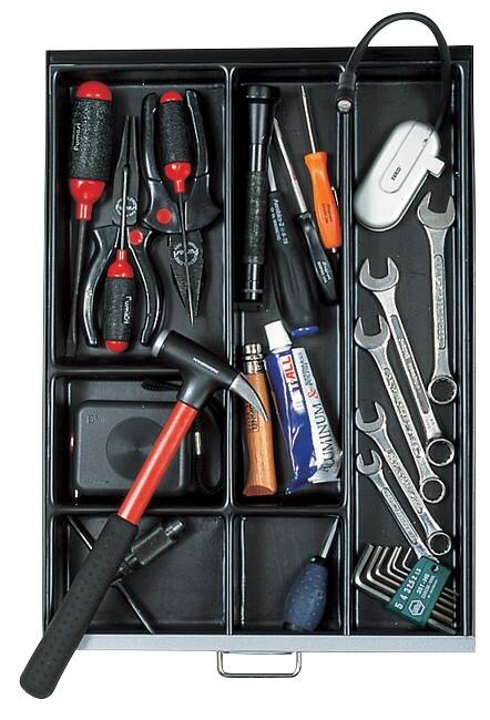 Bisley Schubladeneinsatz Multidrawer Schwarz 305 x 420 x 51 mm