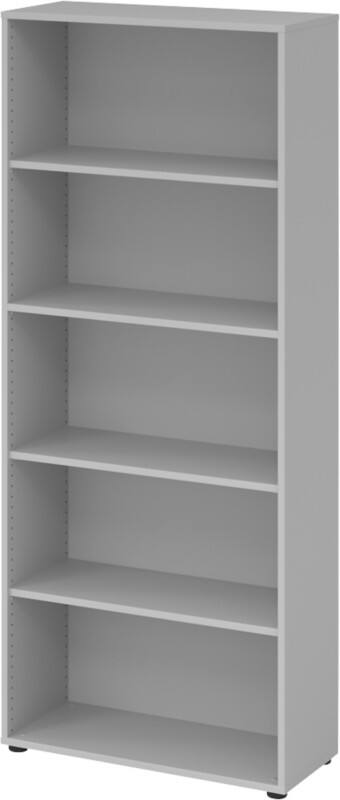 Hammerbacher Matrix Melaminharzbeschichtete Spanplatte Aktenschrank 4 Fachböden 800 x 330 x 1.880 mm Grau