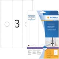 HERMA Ordneretiketten 5159 Weiß DIN A4 59 x 297 mm 25 Blatt à 3 Etiketten