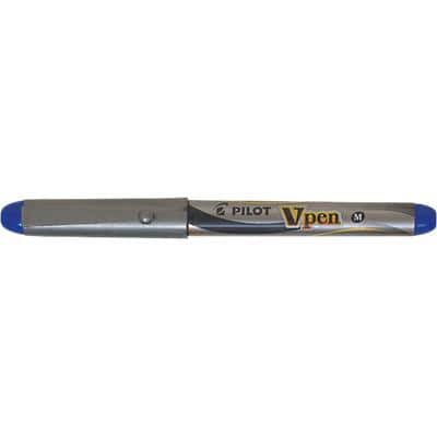 Pilot V-Pen silver Füller 0.5 mm Blau