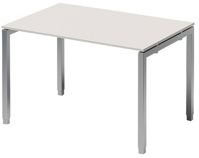 Bisley Cito Höhenverstellbar Schreibtisch Hellgrau 4 Metallfüße 1.200 (B) x 800 (T) x 740 (H) mm MFC (Melaminbeschichtete Spanplatte), Stahl
