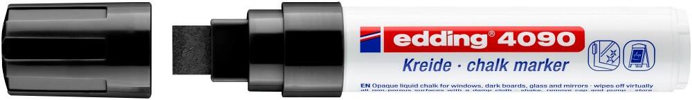 edding 4090 Kreidemarker Schwarz Keilspitze 15 mm
