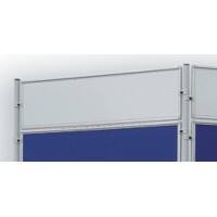 Franken ECO Stellwandtafel Montage mit Klemme Aluminium 1.200 (B) x 300 (H) mm Weiß ECO