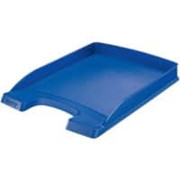 Leitz Plus Briefablage 5237 Slim DIN A4 Blau 25,5 x 35,7 x 3,5 cm