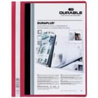 DURABLE Duraplus Schnellhefter 257903 DIN A4+ PVC (Polyvinylchlorid) 24 (B) x 31,1 (H) cm Rot