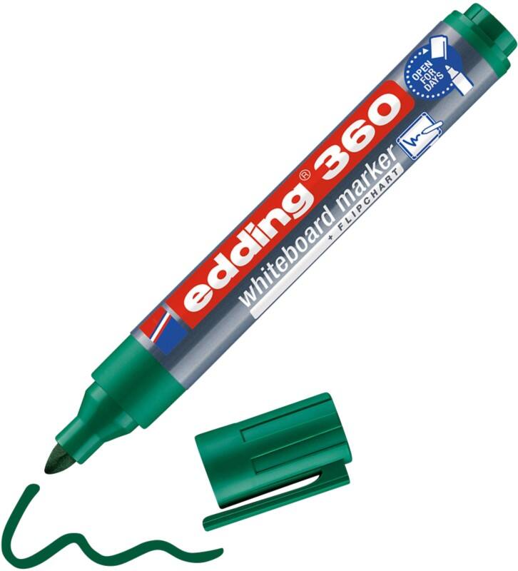 edding 360 Non-permanent Whiteboard-Marker Grün Mittel Rundspitze 1,5 - 3 mm