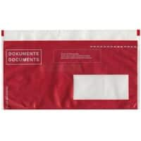 Elco Quick Vitro C6/5 Abziehstreifen Dokumententaschen Rot 24,5 (B) x 12 (H) cm 250 Stück